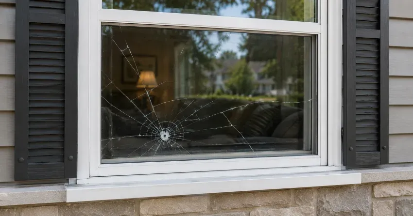 technician measuring window opening for emergency glass replacement Caradoc, Mount Brydges