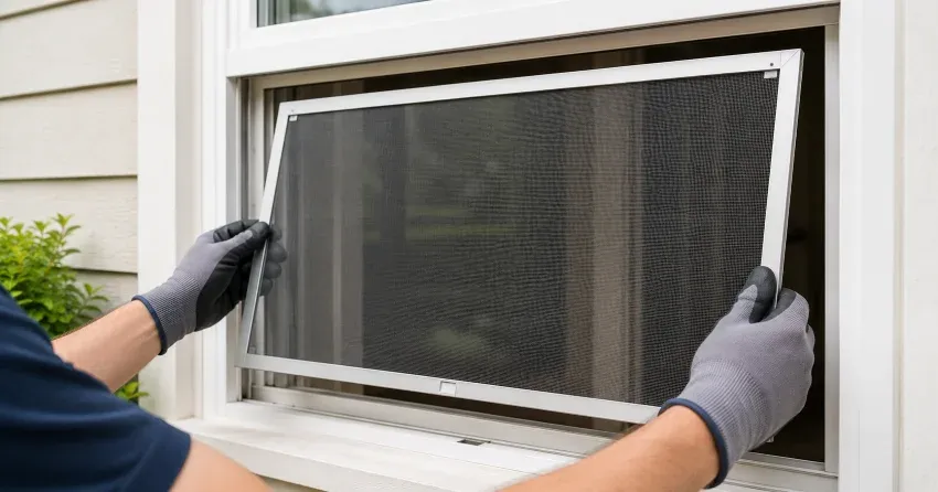 technician repairing a window sash and balance system in Cairngorm, Mount Brydges